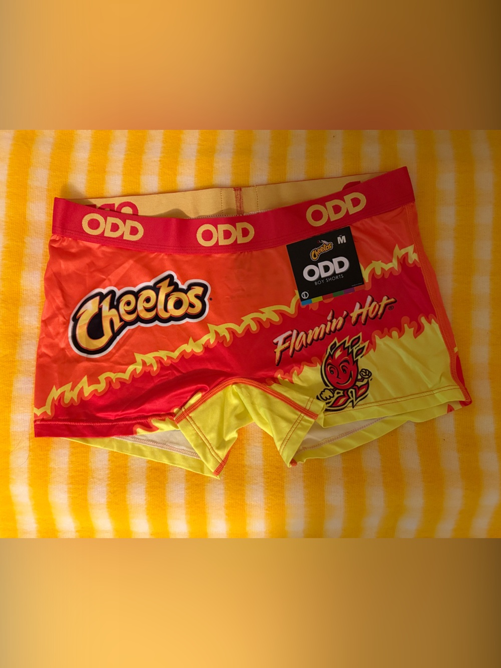 ODD Sox Cheetos Flamin' Hot Boy Shorts Underwear - Women's Size M - NWT